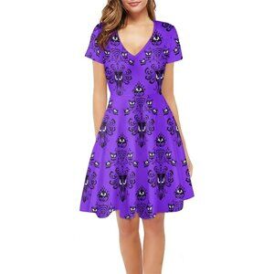 Women's  Summer Dress A-line Party Dance Dresses 1/4 Sleeve T-shirt Dress